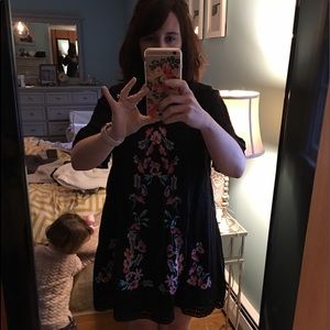 Free People Victor Embroidered Dress, size medium