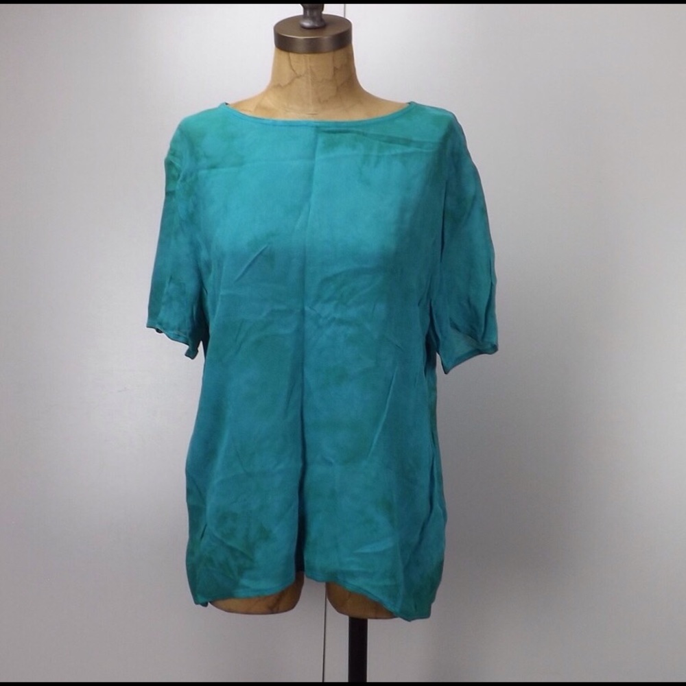 vintage 70s pullover smock USA made! 100% rayon