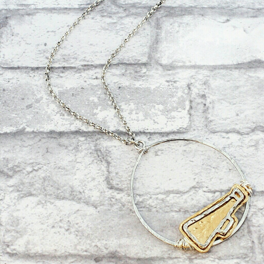 TWO TONE CHEER PENDANT