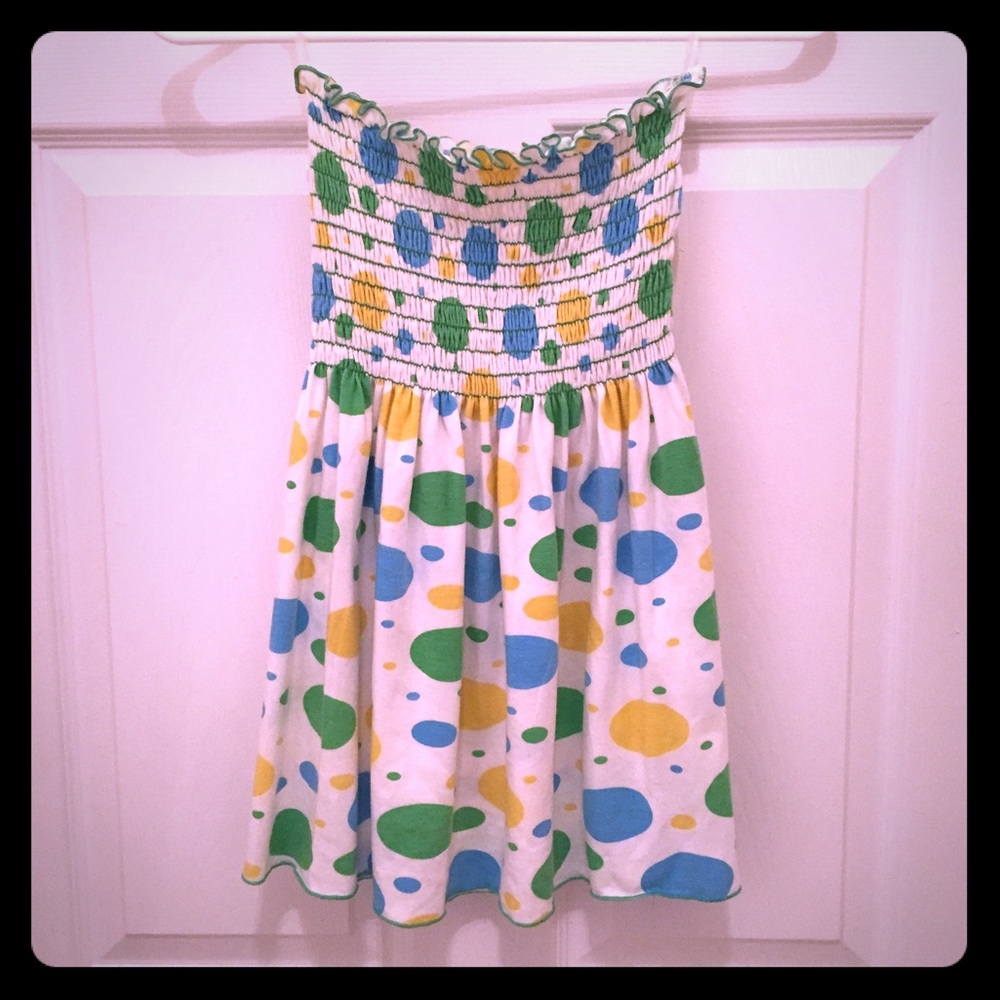 Polkadot Strapless Tank