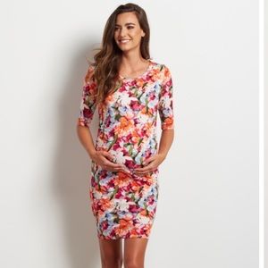 PinkBlush fitted maternity dress