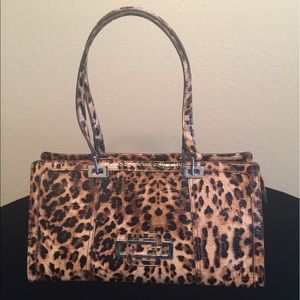 Leopard Patent Guess Handbag