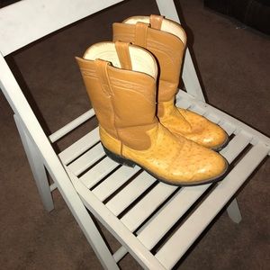 Men's ostrich boots