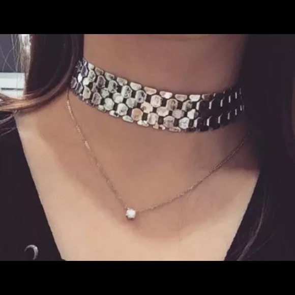 🎉🎉 choker necklace - a available in silver - Picture 2 of 4