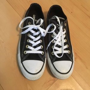 Doubble tab black and white converse