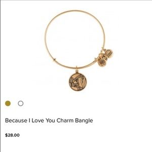 Alex and Ani "because I love you" gold bracelet