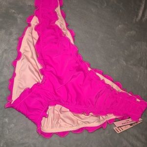 Victoria Secret Ruffled Cheeky Bikini Bottoms