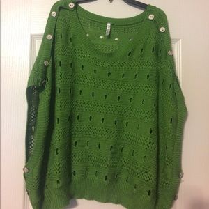 NWOT Green loose top