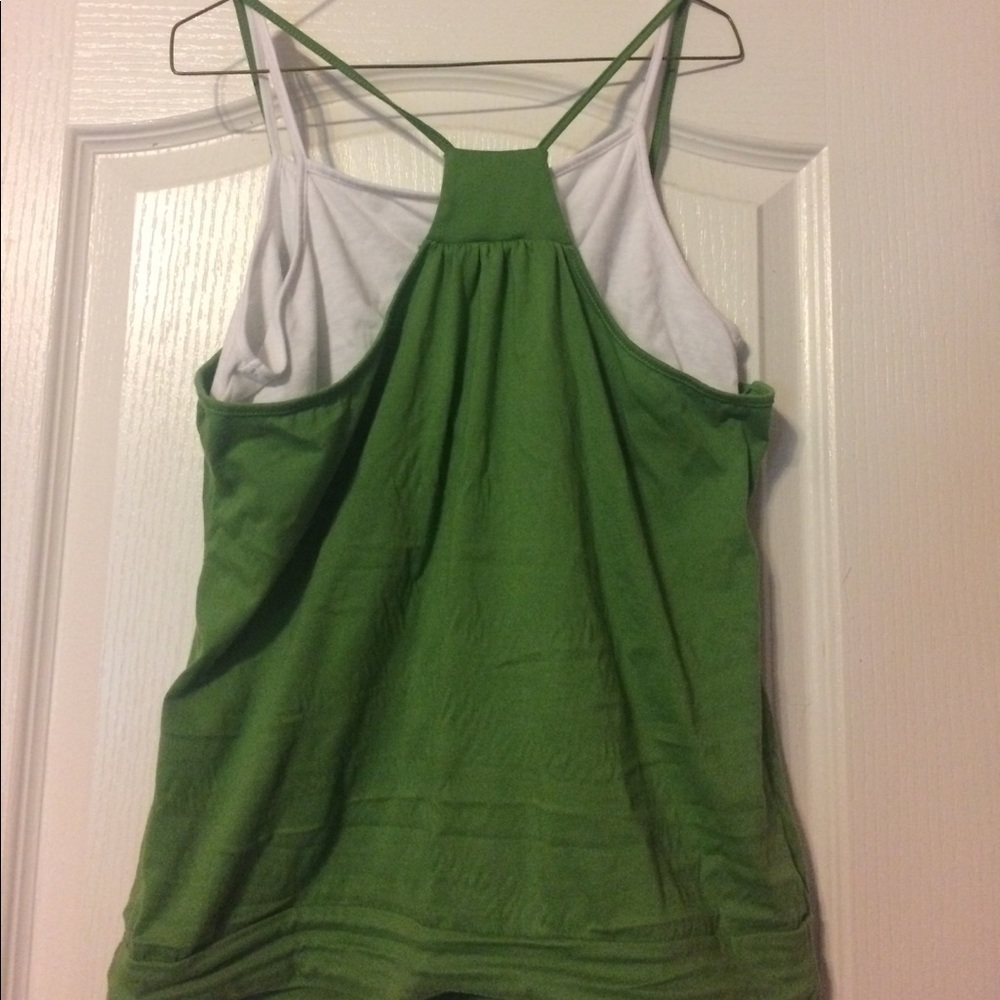 Green XL Razorback top - Picture 2 of 2