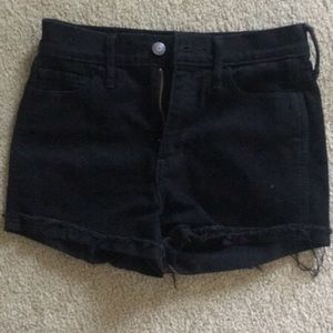Hollister Black Denim Shorts