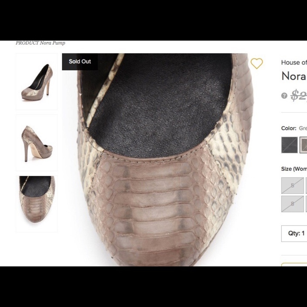 House of Harlow 1960 Nora Pump NWOT - Picture 3 of 3