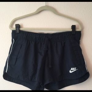Nike Navy Athletic Running Shorts Women Juniors