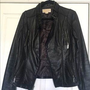 Michael kors leather jacket