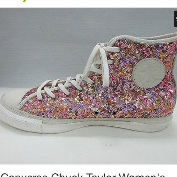 ISO pink sequin converse - Picture 1 of 1