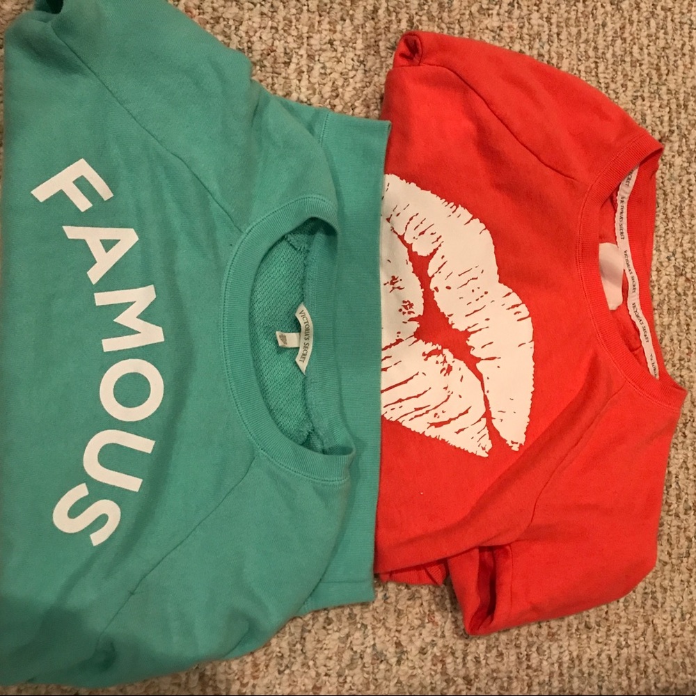 2 Victoria's Secret sweatshirts