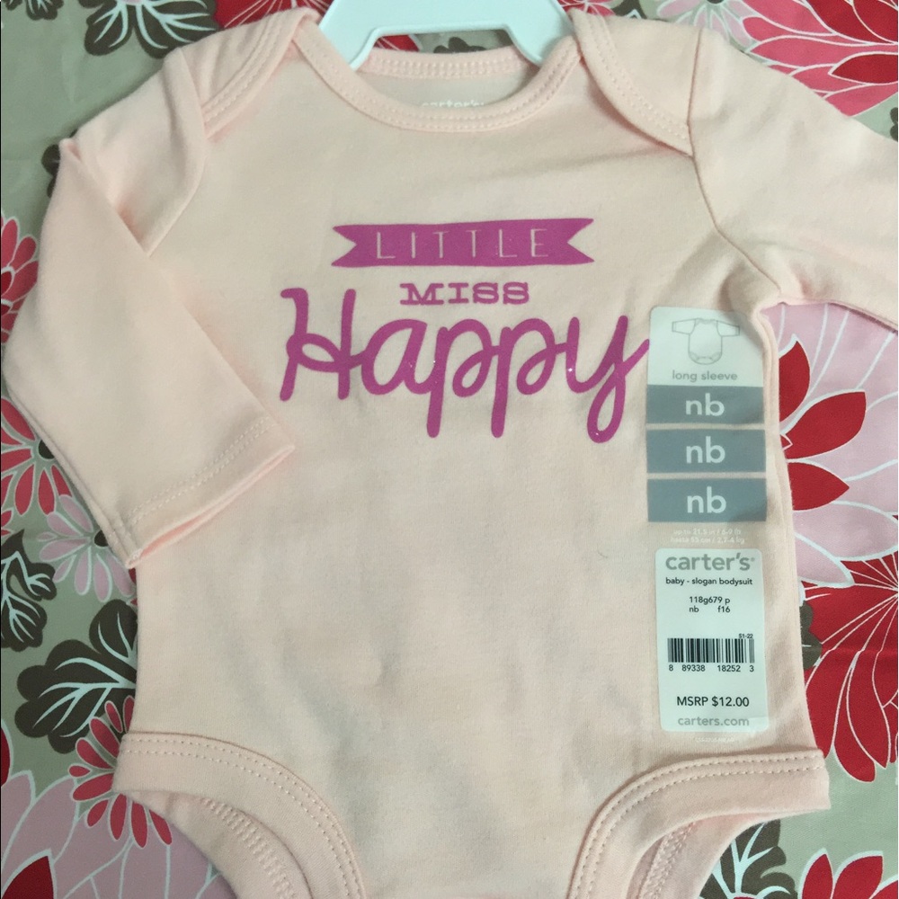 Infant girls designed onesie L/S