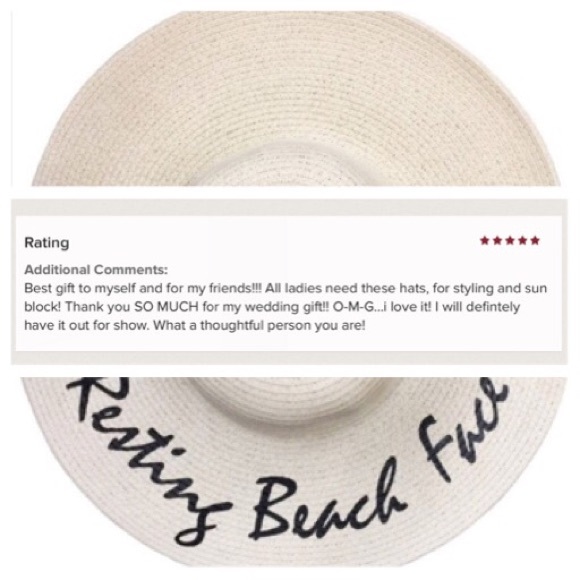 1 LEFT 5⭐️ RATED! Honeymoon JUST MARRIED Beach Hat - Picture 6 of 8