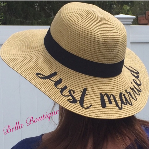 1 LEFT 5⭐️ RATED! Honeymoon JUST MARRIED Beach Hat - Picture 2 of 8