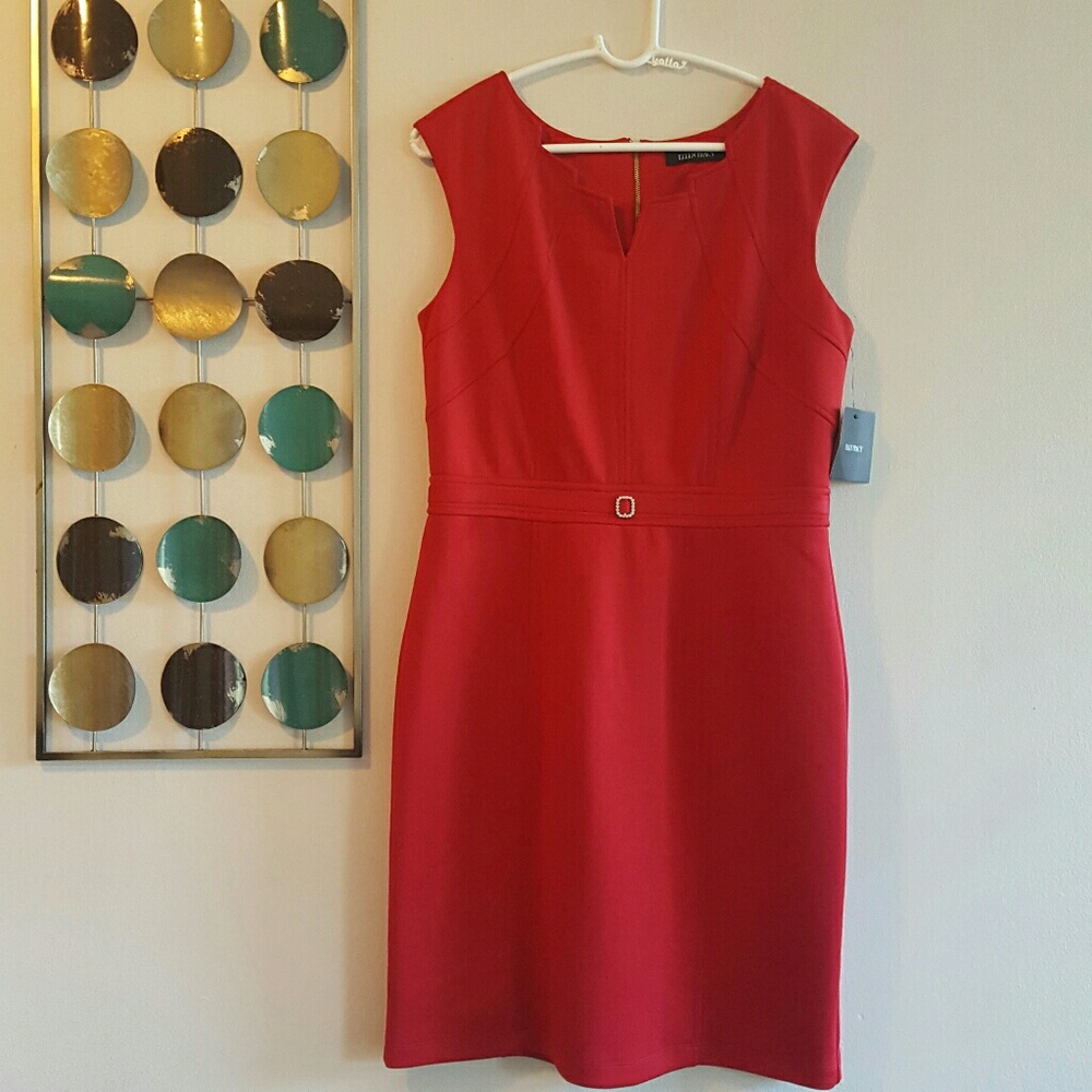 ⚘Ellen Tracy Red Dress