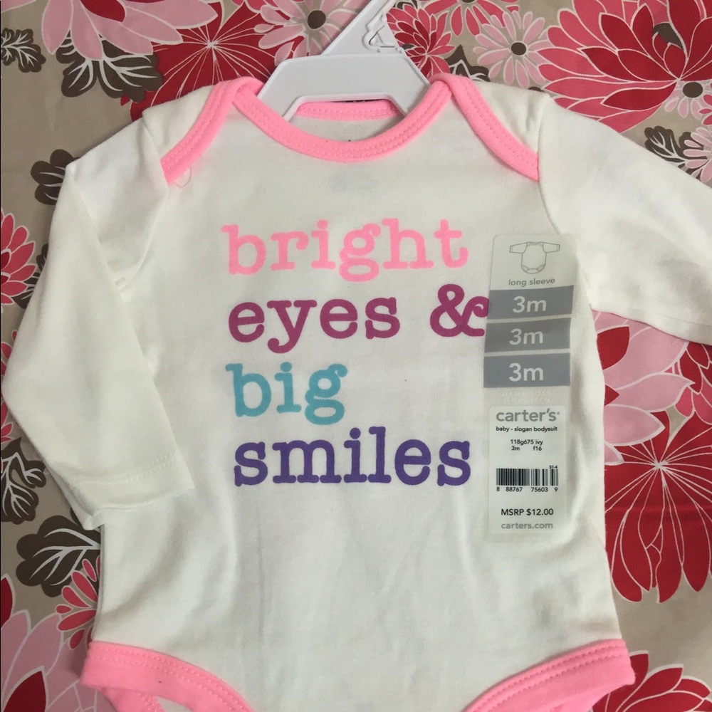Infant girls designed onesie L/S