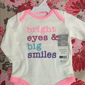 Infant girls designed onesie L/S