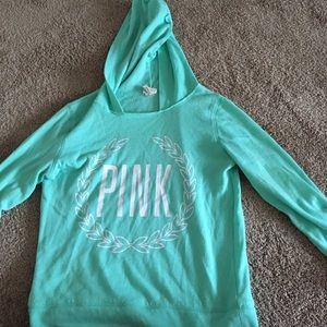 Light blue Victoria's Secret hoodie