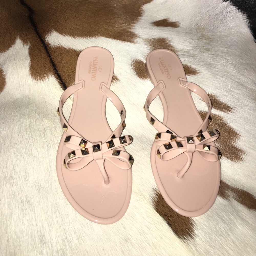 Price Negotiable:Valentino Jelly Thong Sandals