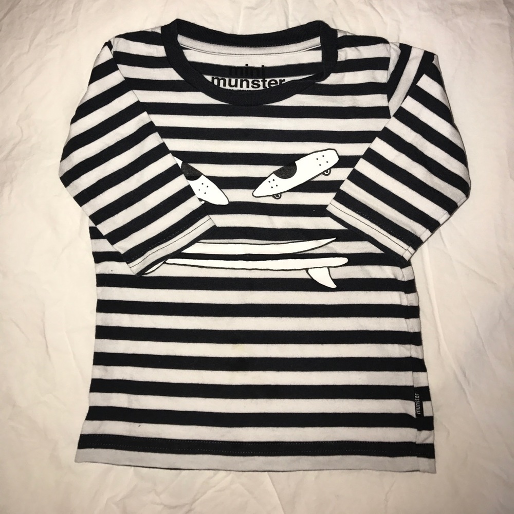 Mini Minster striped long sleeve tee