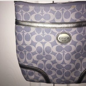 Large Coach fabric crossbody