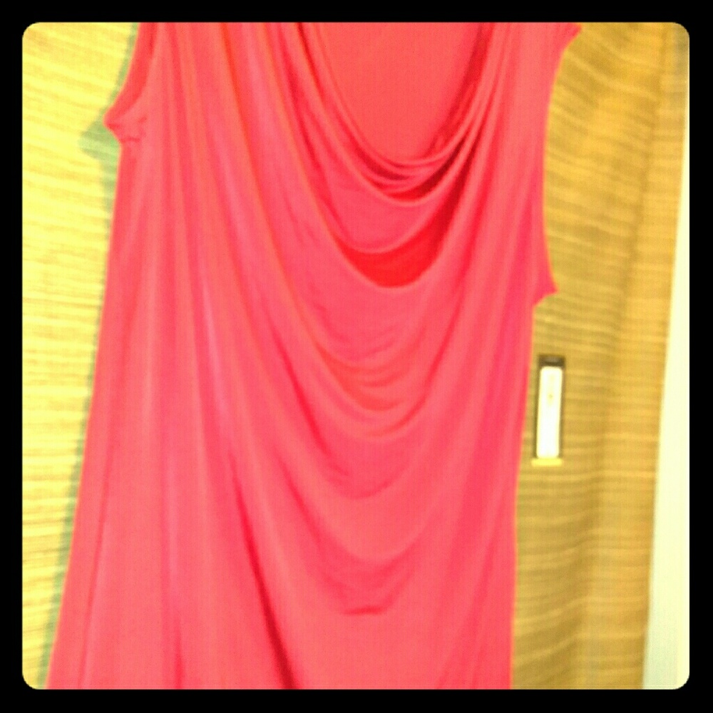 Bold beautiful red silky top