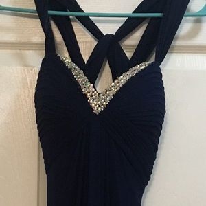 Navy blue prom dress