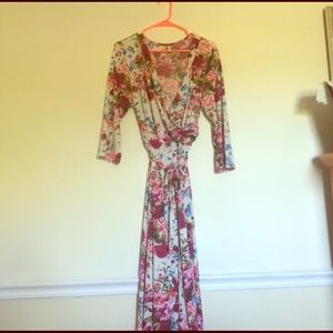 Floral Maxi Wrapdress