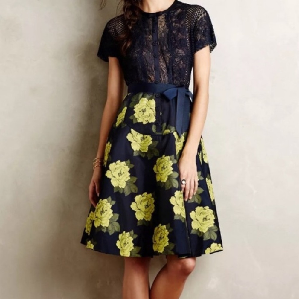 Byron Lars fit and flare dress