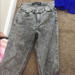 Express women's gray jeans