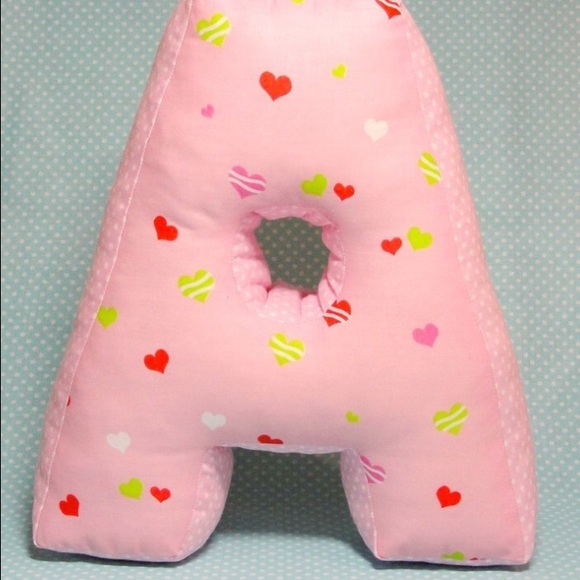 Handmade pillow - letters - Picture 1 of 2