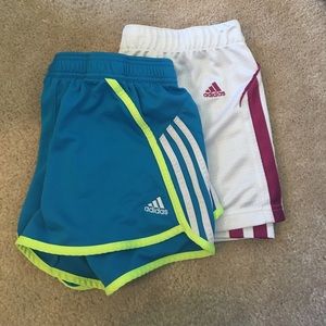 Two pairs of Adidas shorts