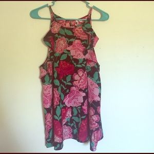 Floral Ruffle Tank