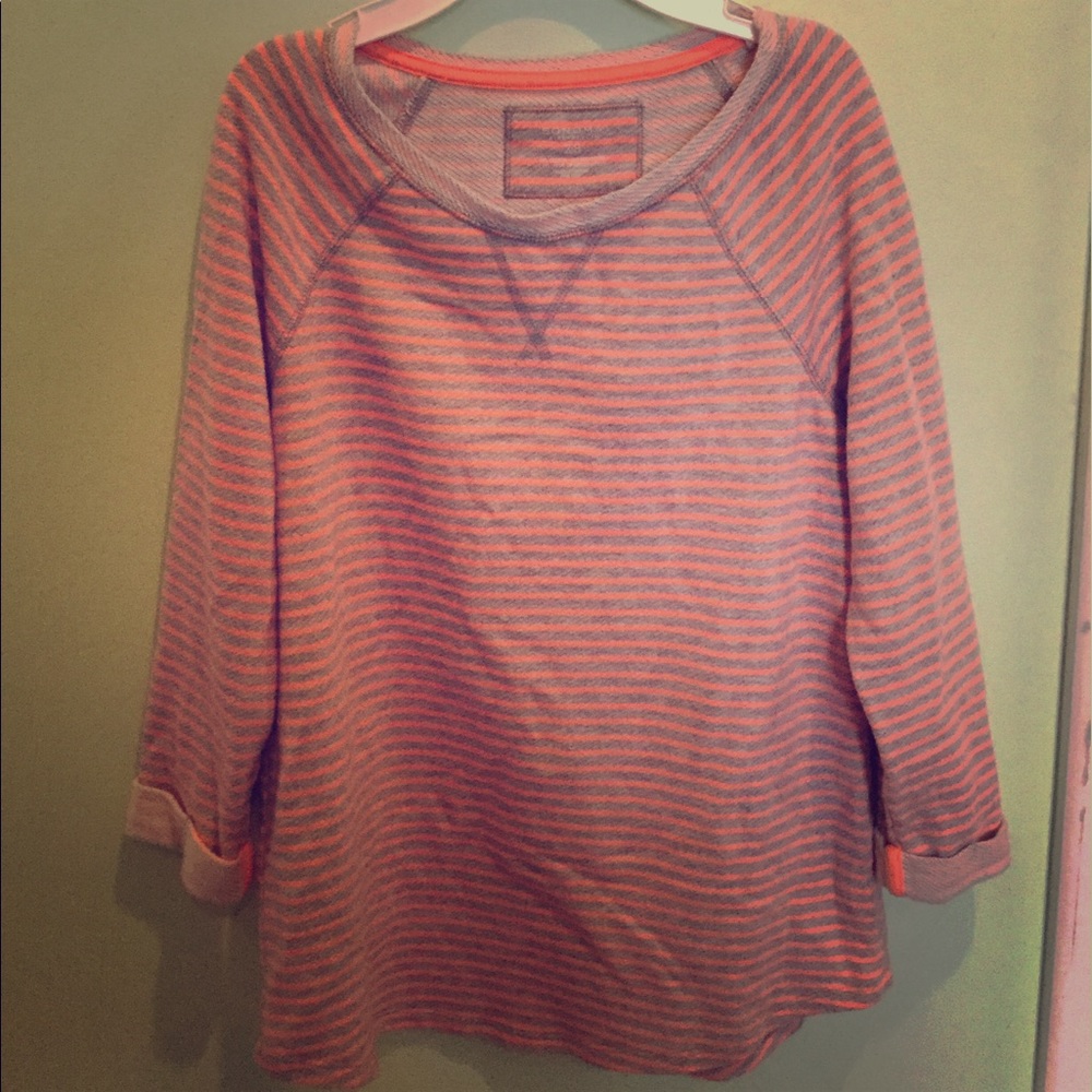 Orange and white Sonoma top