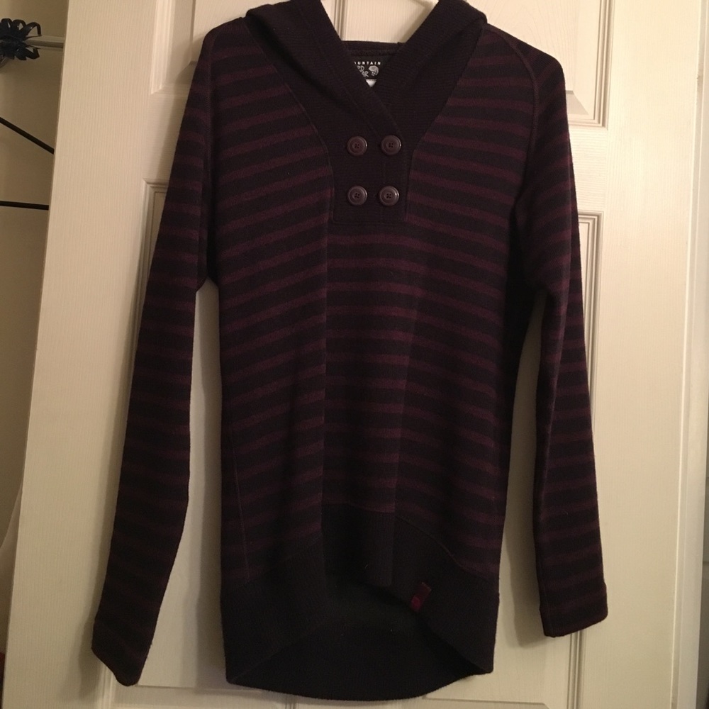 Mountain Hard Wear purple wool sweater / hoodie