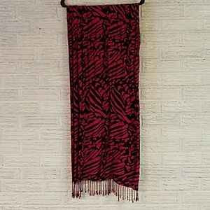 Zebra / Tribal print scarf