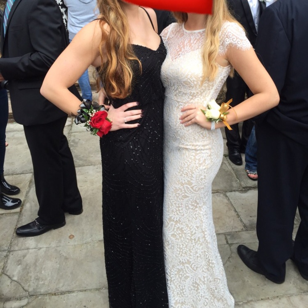 White Lace Prom Dress