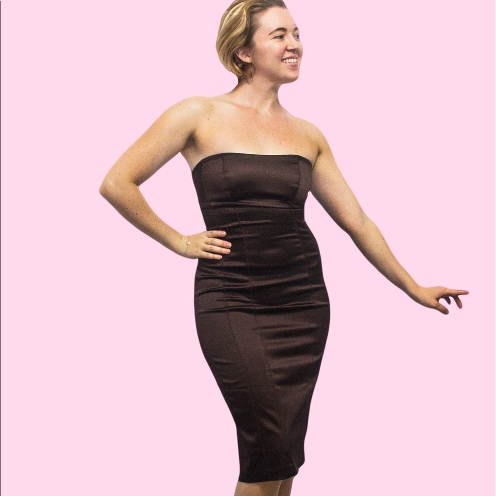 Bebe original made in USA cocktail strapless dress