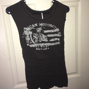 Free People Unique and Edgy Top! Size Small