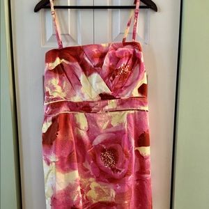 New York and company pink and yellow dress 16