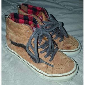 Little boys VANS sz 12 chukka zip back