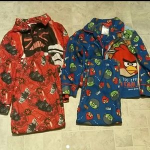 Lot Bundle of 5 Sets of Boys 4T Pajamas