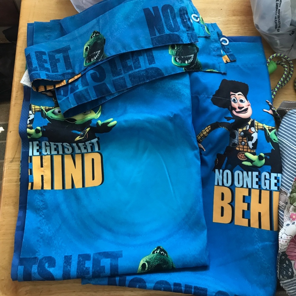 Toy Story curtains, 2 panels, EUC