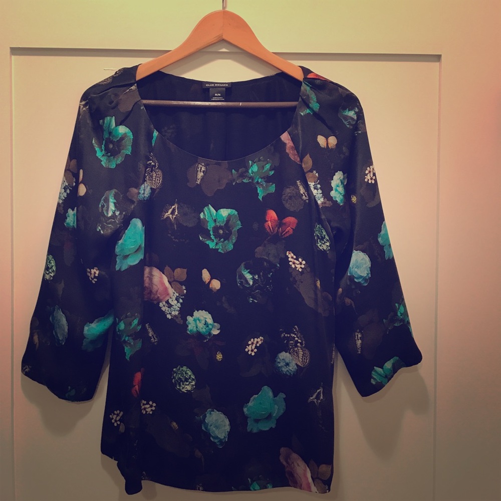 Silk floral blouse from Club Monaco