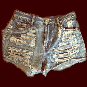 High waisted shorts
