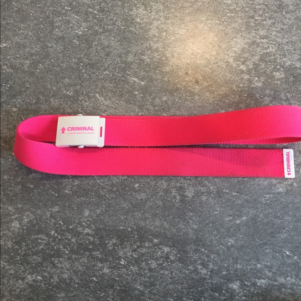 Criminal Clothing Hot Pink Belt